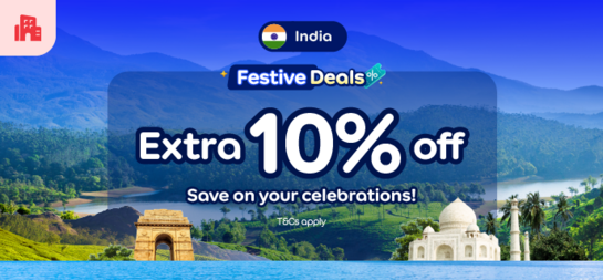 Agoda Festive Deals Upto 10% Off