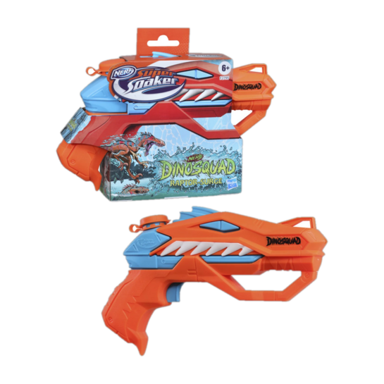 Nerf SuperSoaker Dinosquad Raptor-Surge Water Blaster, Branded Ho...more