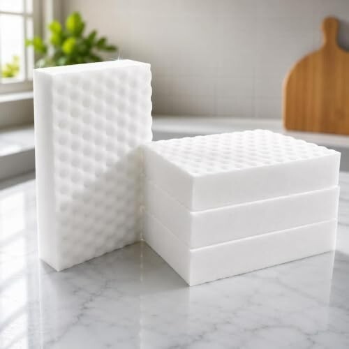 Magic Eraser Sponge for Wall - Premium Magic Sponge- Qty: 4
