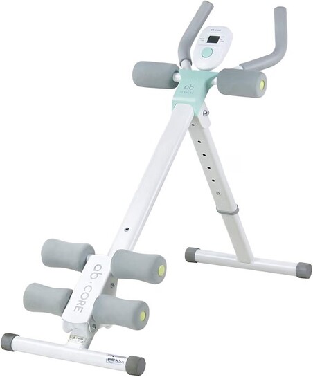 leikefitness Height Adjustable Ab Trainer Abdominal Whole Body Workout Machine  with LCD Monitor AB9300(Green)
