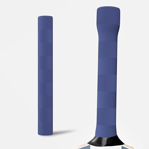 Lifelong Bat Grip - Chevron Shape (Blue) | Ergonomic Design | Easy Wrap | Soft Rubber Grip for Better Cricket Swing | Durable, Bat Grip for All Cricket Players