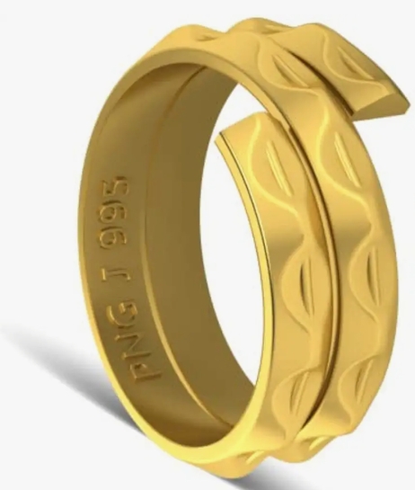  P.N.Gadgil Jewellers 1 gm Vedhani Gold Ring 24 kt (995)