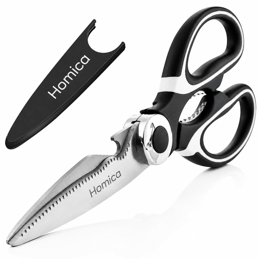 Multi Purpose Heigh Quality Kitchen Scissors | Premium Stainless Steel Food Shears for Meat, 