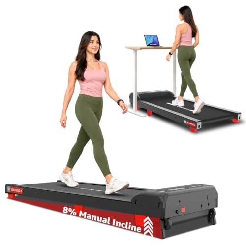 [Coupon + ICICI/Axis CC] PowerMax WalkPad-2 Treadmill | 3 HP | Manual Incline