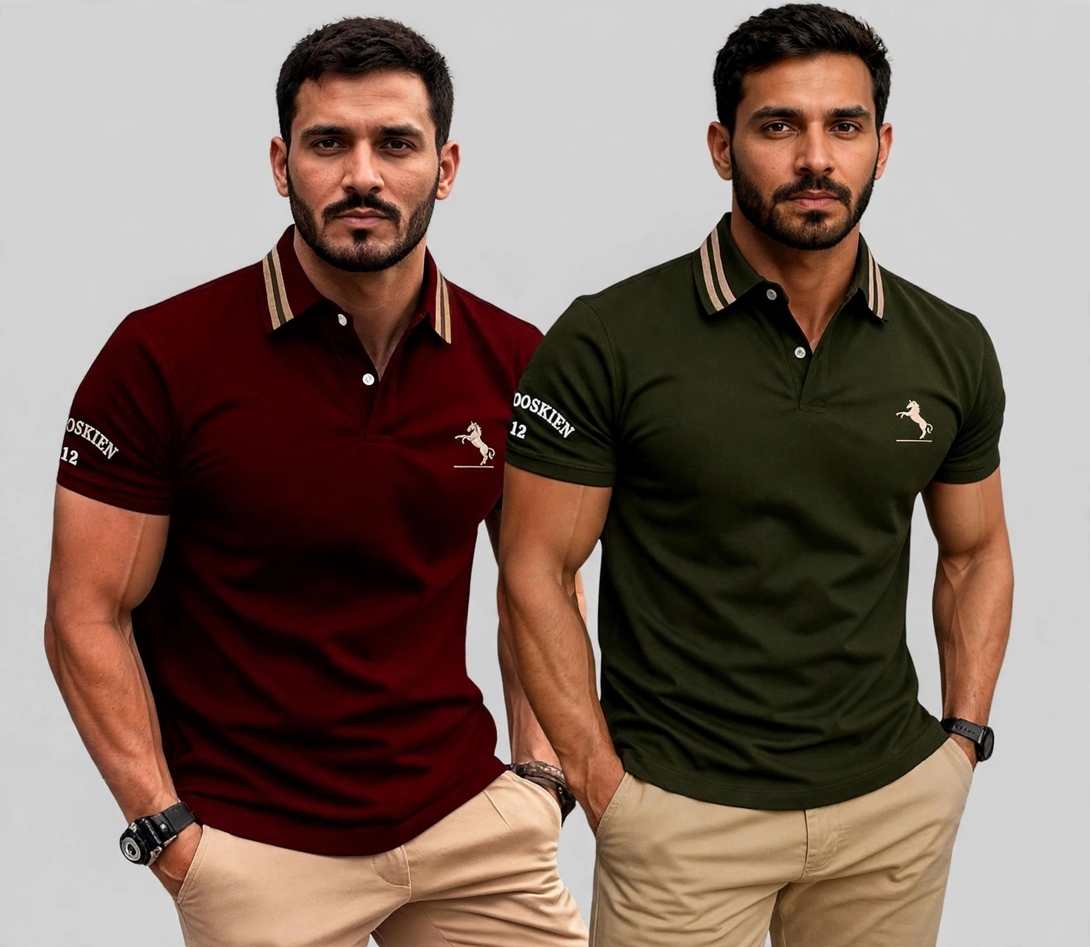 [Prime Reward + APAY ICICI CC] GRECIILOOKS Polo T-Shirt for Men – Cotton Short Sleeve Regular Fit Tee