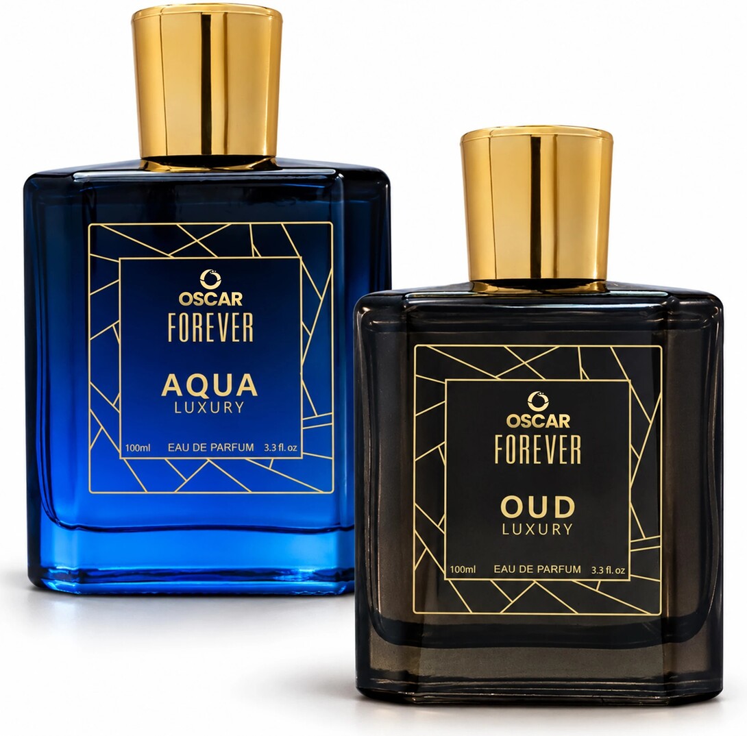 OSCAR Forever Luxury Aqua & Oud Premium Perfume Combo, Strong & Long Lasting Fragrance Eau de Parfum  -  200 ml (For Men & Women)