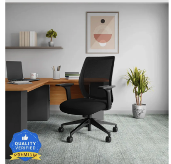 Interio by Godrej Curv Wide Back Fabric Office Arm Chair (user specific