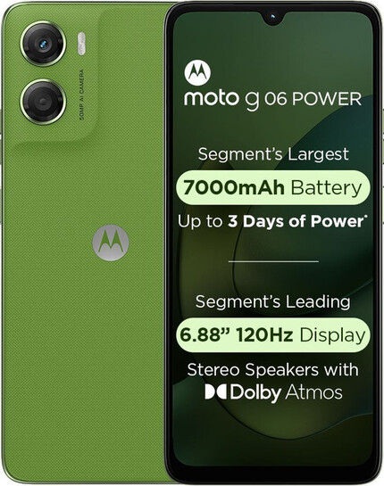 MOTOROLA g06 power (Pantone Tendril, 64 GB) (4 GB RAM)