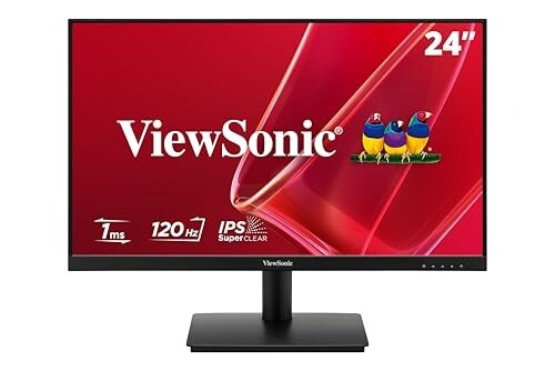 ViewSonic Monitor VA240A-H 24-inch (60.45cm) Full HD 1920x1080p SuperClear IPS | 120Hz Variable Refresh Rate 