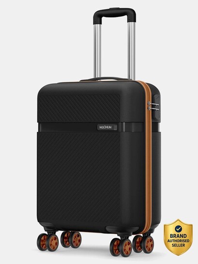 SAFARI Small Cabin Suitcase (55 cm) 8 Wheels - Fury 55 4W Black Tan - Black