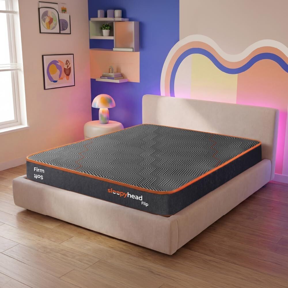Sleepyhead Flip Designed by Duroflex|6 Inch Queen Size Bed Mattress (78x60x6)