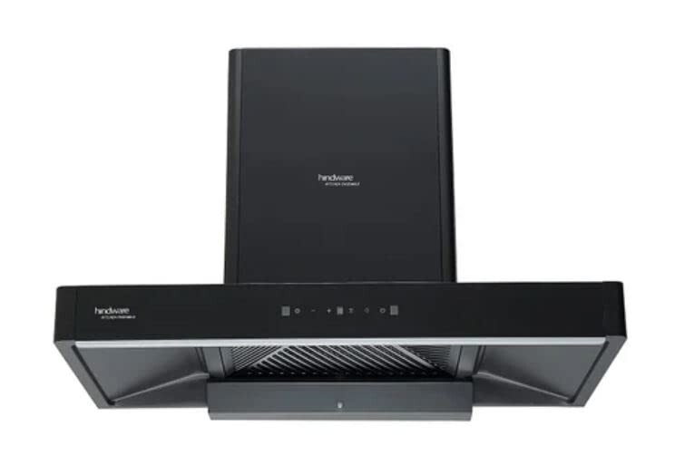 Hindware Smart Appliances Galaxia Auto Clean 75 Cm 1450 m³/hr Chimney with Motion Sensor and Touch Control for easy operations (T Shape Chimney)