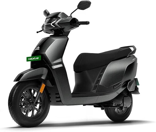 Ampere Nexus EX+ Electric Scooter by Greaves I 136 km IDC Range I Next Gen LFP Battery (with Portable Charger, Carbon Knight)