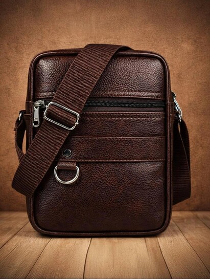 SRACO Brown Men Sling Bag @212