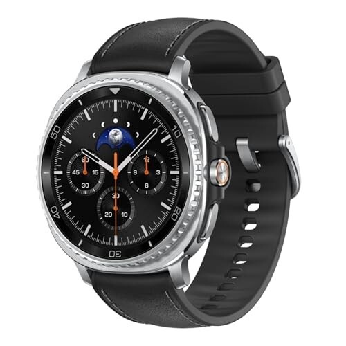 Samsung Galaxy Watch8 Classic (46mm Bluetooth, Black) with 3nm Processor | Dual GPS | Sapphire Glass & Stainless Steel | 5ATM & IP68 | BP, ECG, IHRN & Vascular Load Monitoring | Anti-oxidant Index
