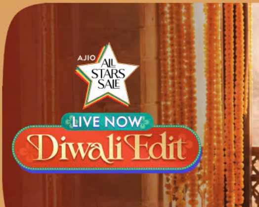 Ajio All stars sale (Diwali Edit) Up to 90 % off + 12% Off on HDFC Cards