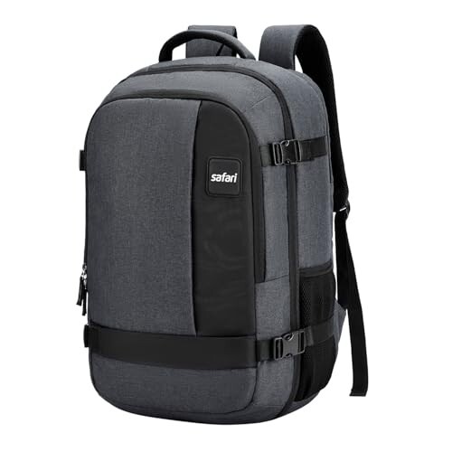 Safari 45L Expandable Overnighter Casual Hiking Travel Backpack Large size Laptop Bag for Man and Women with suitcase compartment, 