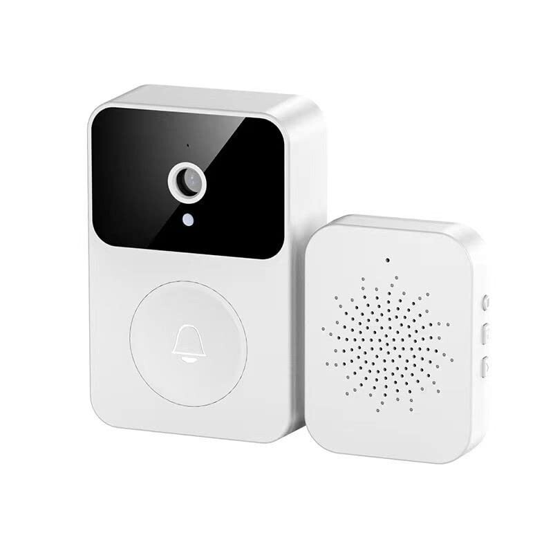 V1 Wireless Smart Video Doorbell Camera with WiFi, HD Resolution, Two-Way Talk, Night Vision, Motion Detection, Indoor Chime, Rechargeable Battery, Home Security Door Bell System