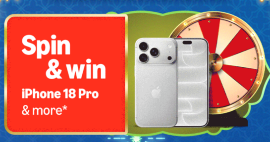 Amazon spin & win iPhone 18 pro & more