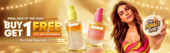 BIG DIWALI SALE | BUY 1 GET 1 FREE + 5% off on Prepaid orders