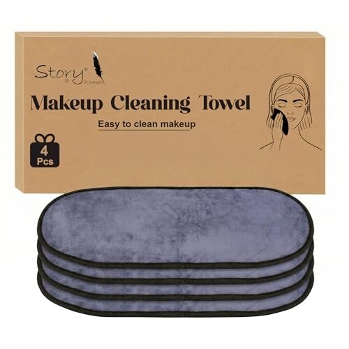 [Apply 50% Coupon] Story@Home Makeup Remover Towels (Pack of 4) | Ultra-Soft & Reusable