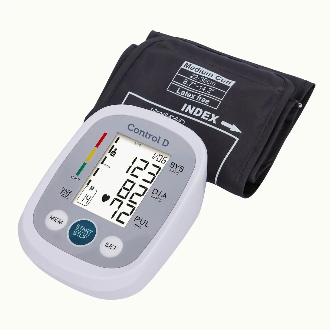 Control D Homely CPort Automatic Accurate Digital Blood Pressure Machine Bp Monitor (White, Silver)