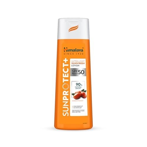 Himalaya Sun Protect+ Ultra Light Sunscreen | Lotion | 90% Natural Origin Ingredients