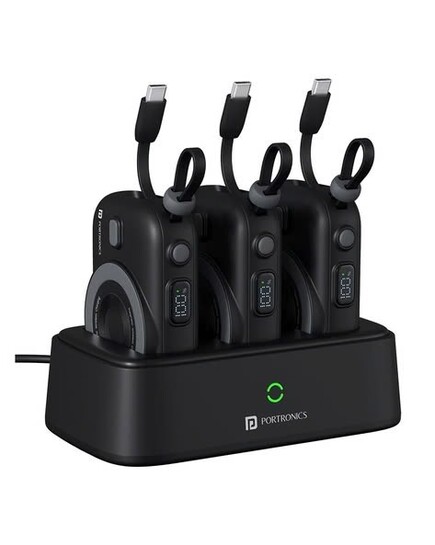 Power Shutter Home 3 x 10000mAh Fast Charging Wireless Powerbank | FreeSize