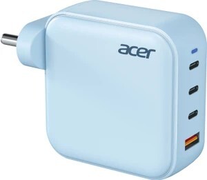 Acer 100 W GaN 5 A Wall Charger for Mobile with Detachable Cable (Blue)