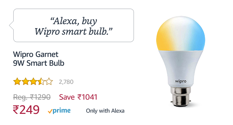 wipro smart bulb alexa