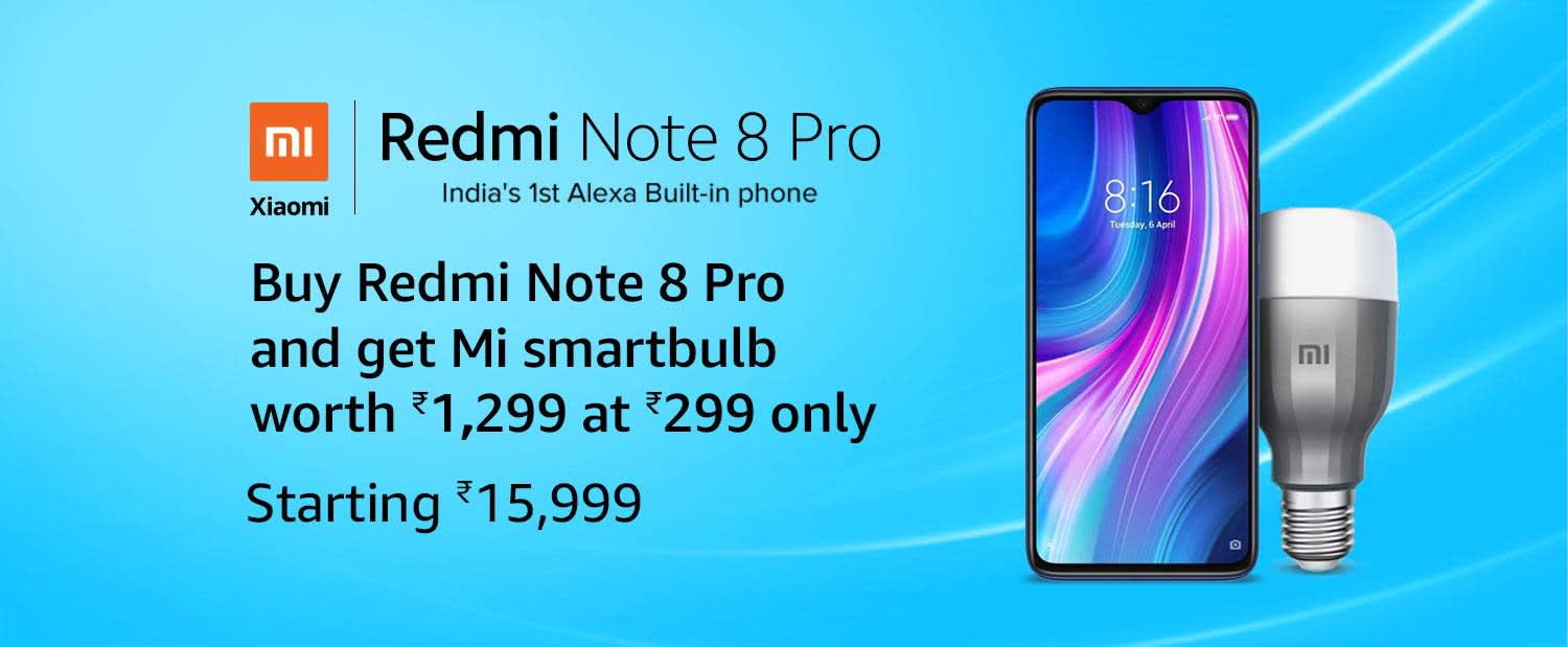 Buy Redmi Note 8 Pro And Get Mi Bulb At 299 Desidime
