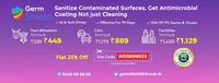 Get Flat 25% Off on Germ shield Sanitize Antimicrobial coating & treatment For House, Office, Building Starting At Rs. 449