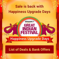 Amazon Great Indian Festival Sale is back with Happiness Upgrade Days - List of Deals & Bank Offers
