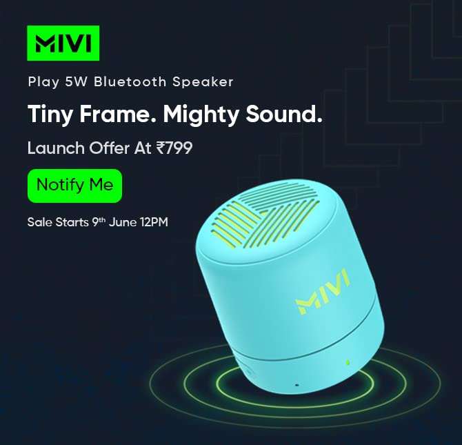 Mivi Play Bluetooth Speaker | First 