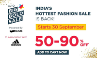 Ajio Big Bold Sale is Now Live : Catch Diwali offers before they are gone (30-10 Oct)