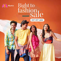 Myntra Right to Fashion Sale 2022 is Live with up to 50% - 80% Off for the Celebration of Republic Day 