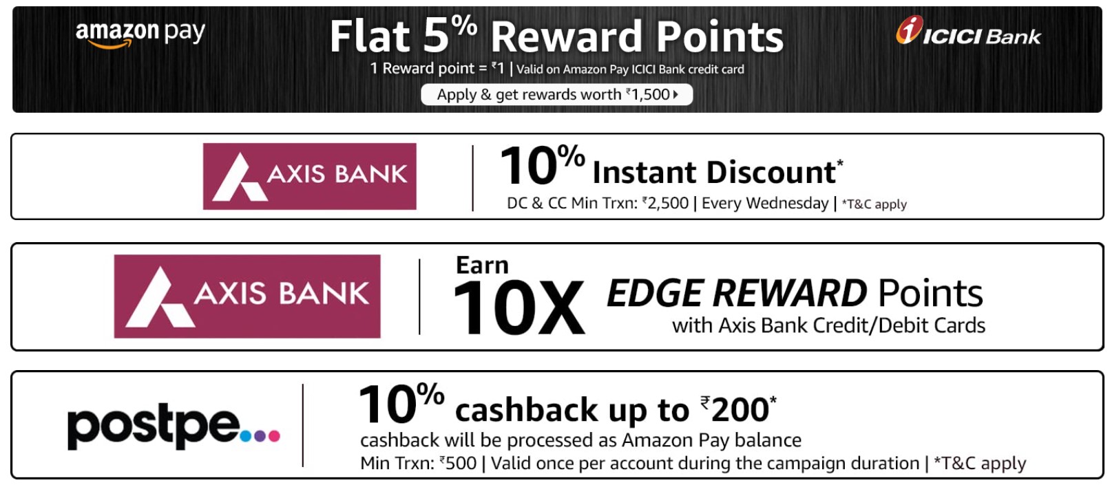 Amazon FreshGet 10% Instant Discount with Axis Bank Credit and Debit Cards  | DesiDime