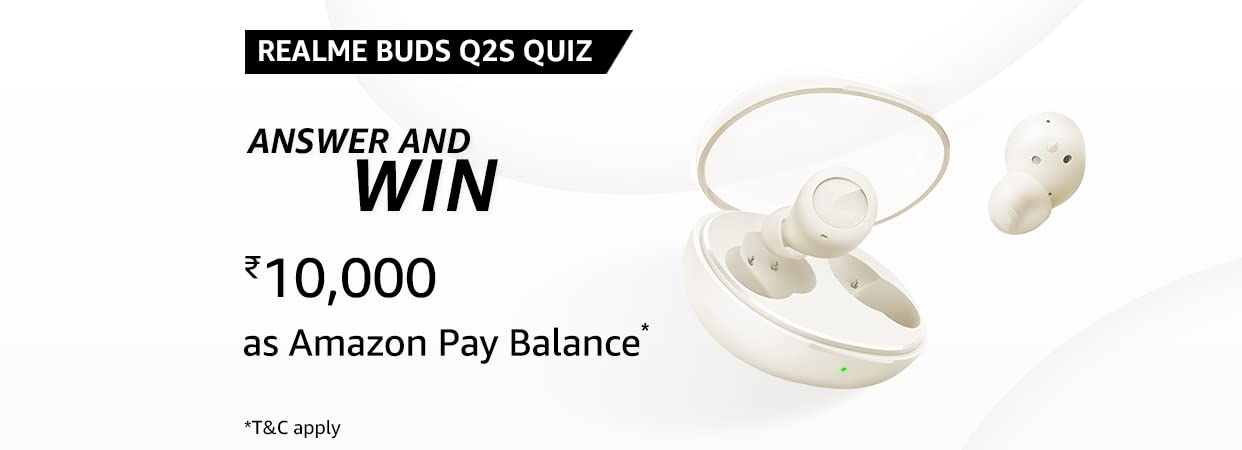 Amazon realme Buds Q2s Quiz - Win Rs 
