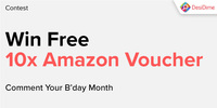 Win 10x Amazon Voucher | Comment Your Birthday Month