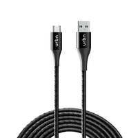 URBN Micro USB 3 Amp Fast Charging Data and Sync Cable Extra Tough Quick Charge 18W Compatible (4 Feet) 1.2M - Black