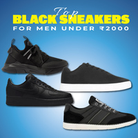 Top 17 Black Sneakers for Men under ₹2000 in India 2025