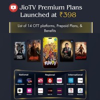 JioTV Premium Plans Launched at Rs. 398: List of 14 OTT platforms, and Benefits
