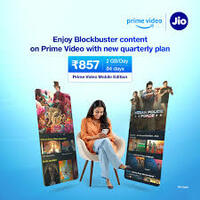 Jio ₹857 Recharge Plan with Free Prime Video Subscription Launched