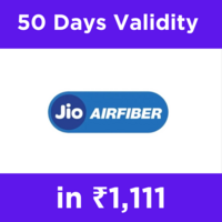 Jio AirFiber Plan Offer - 50 Days Validity in ₹1,111