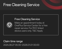 OnePlus | Free Cleaning Service