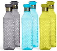 Kitchen Plastic Water Bottle I Ltr Set Of Water Bottles