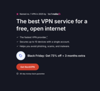 Nordvpn Black Friday: 73% off + 3 months extra