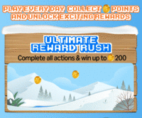 Funzone daily points challenge - complete all actions and win 200 points