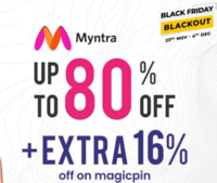 Magicpin : Black Friday Blackout - Upto 80% off + Extra 16% off