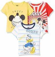 Amazon Brand - Jam & Honey Regular Fit Baby Boys and Girls 100% Cotton Printed Half Sleeves Unisex T-Shirt | Age 0-2 Years